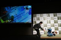 ユーキが地上に転落した際の様子。