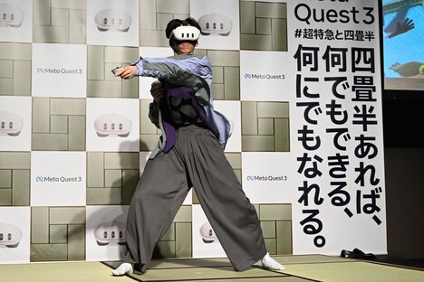 サンバを踊るリョウガ。