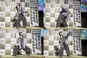 サンバを踊るリョウガ。