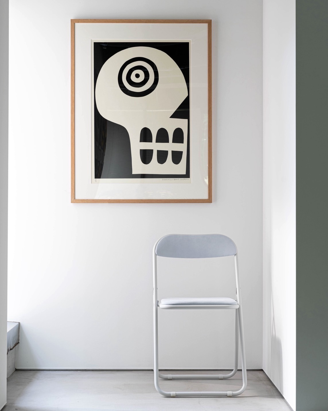 「コマツソウルカッター PARKSIDE EXHIBITION『GIANT STEPS』」展示の様子。