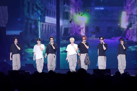 「ENHYPEN WORLD TOUR 'FATE PLUS' IN JAPAN」の埼玉・さいたまスーパーアリーナ初日公演の様子。(P)&(C) BELIFT LAB Inc.