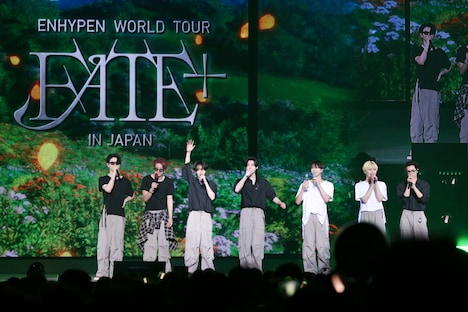 「ENHYPEN WORLD TOUR 'FATE PLUS' IN JAPAN」の埼玉・さいたまスーパーアリーナ初日公演の様子。(P)&(C) BELIFT LAB Inc.
