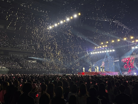 「ENHYPEN WORLD TOUR 'FATE PLUS' IN JAPAN」の埼玉・さいたまスーパーアリーナ初日公演の様子。(P)&(C) BELIFT LAB Inc.