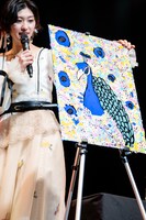ライブ当日に完成したアート作品。