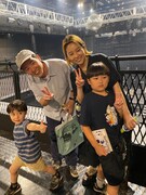 ceroのライブ後に家族で。