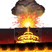 街くんのコラージュ作品。