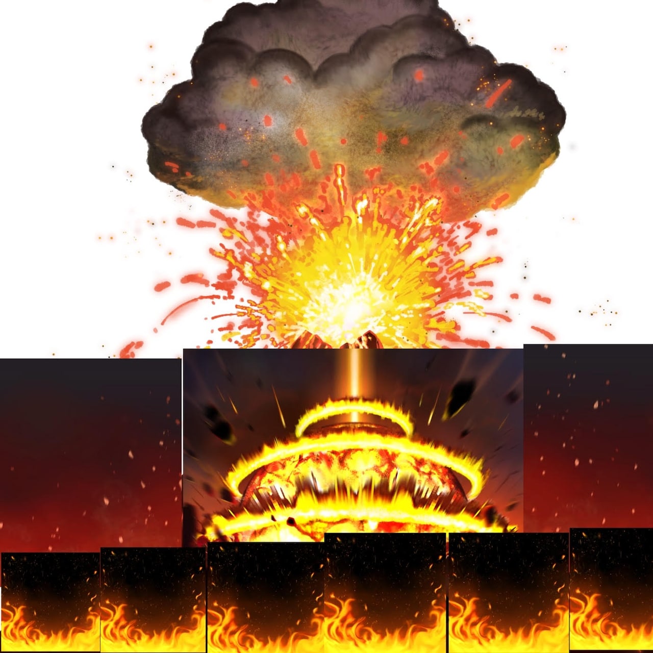 街くんのコラージュ作品。