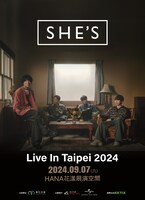 「SHE'S Live In Taipei 2024」告知画像