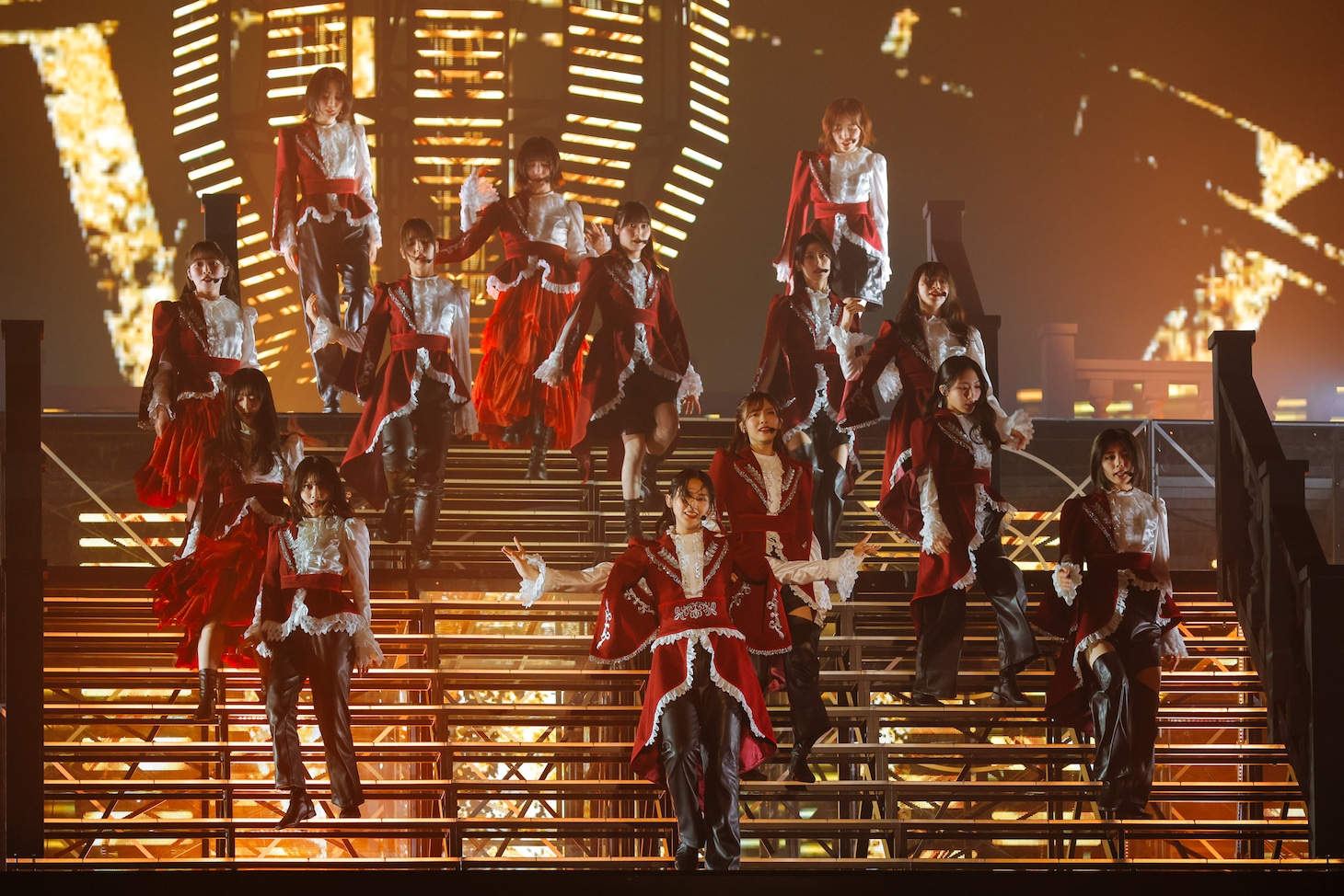 「櫻坂46 4th ARENA TOUR 2024 新・櫻前線 -Go on back?- IN 東京ドーム」の様子。（撮影：上山陽介）