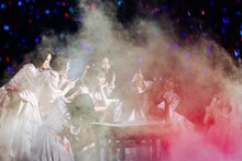 「櫻坂46 4th ARENA TOUR 2024 新・櫻前線 -Go on back?- IN 東京ドーム」の様子。（撮影：上山陽介）