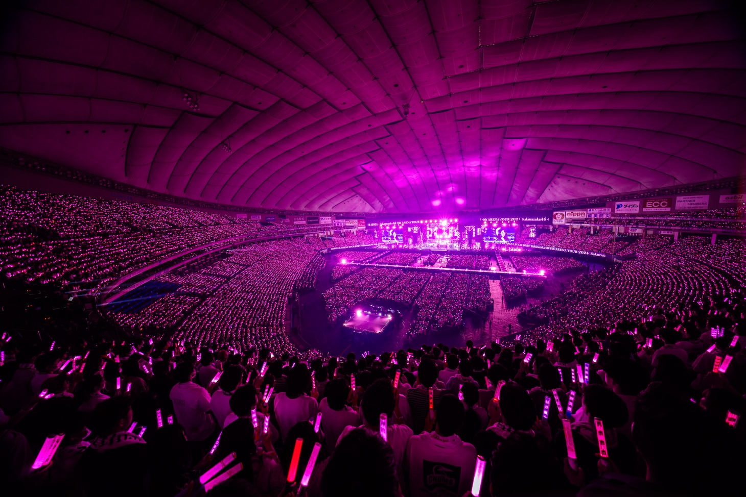 「櫻坂46 4th ARENA TOUR 2024 新・櫻前線 -Go on back?- IN 東京ドーム」の様子。（撮影：上山陽介）