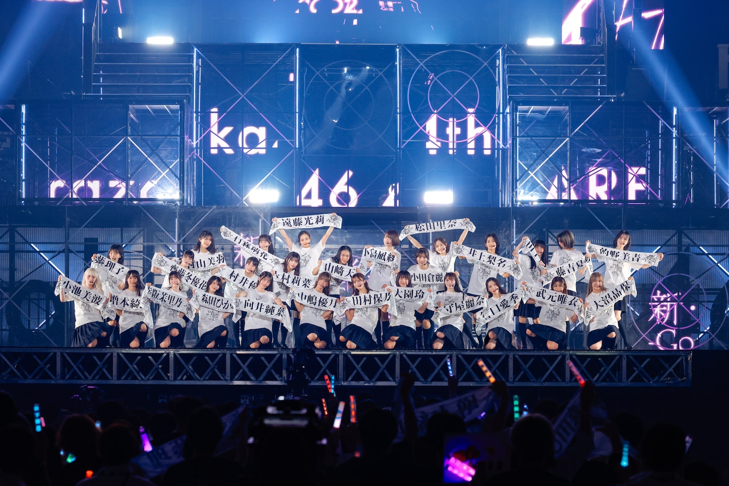 「櫻坂46 4th ARENA TOUR 2024 新・櫻前線 -Go on back?- IN 東京ドーム」の様子。（撮影：上山陽介）