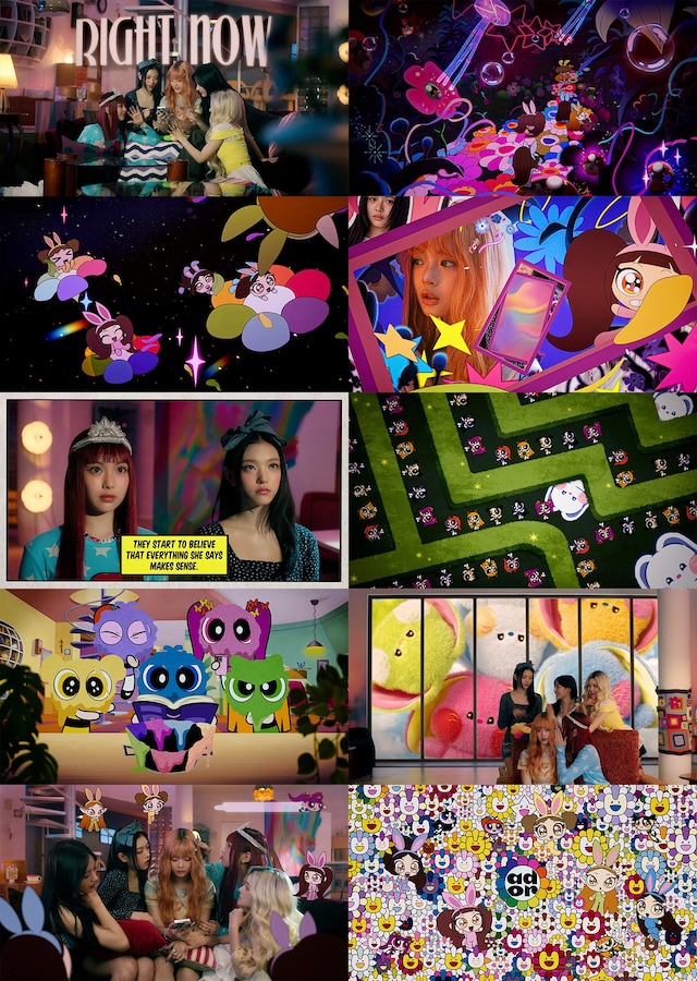 NewJeans「Right Now」ミュージックビデオより。