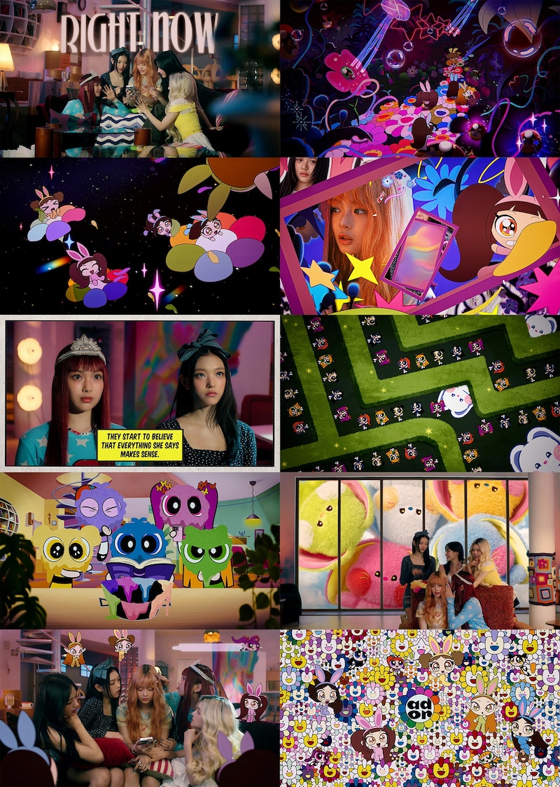 NewJeans「Right Now」ミュージックビデオより。