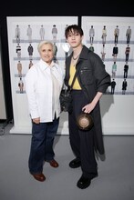 バックステージにて。シルヴィア・フェンディとバンチャン（Stray Kids）。