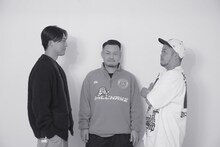 左からKEN THE 390、輪入道、サイプレス上野。