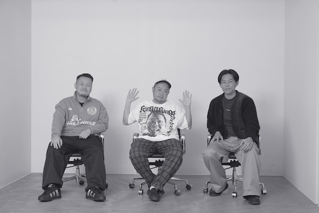 左から輪入道、サイプレス上野、KEN THE 390。