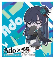 Adoロールケーキに付属するステッカー。