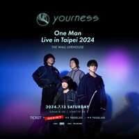 「yourness One-Man Live in Taipei 2024」告知ビジュアル
