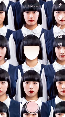 TikTokエフェクト画面イメージ