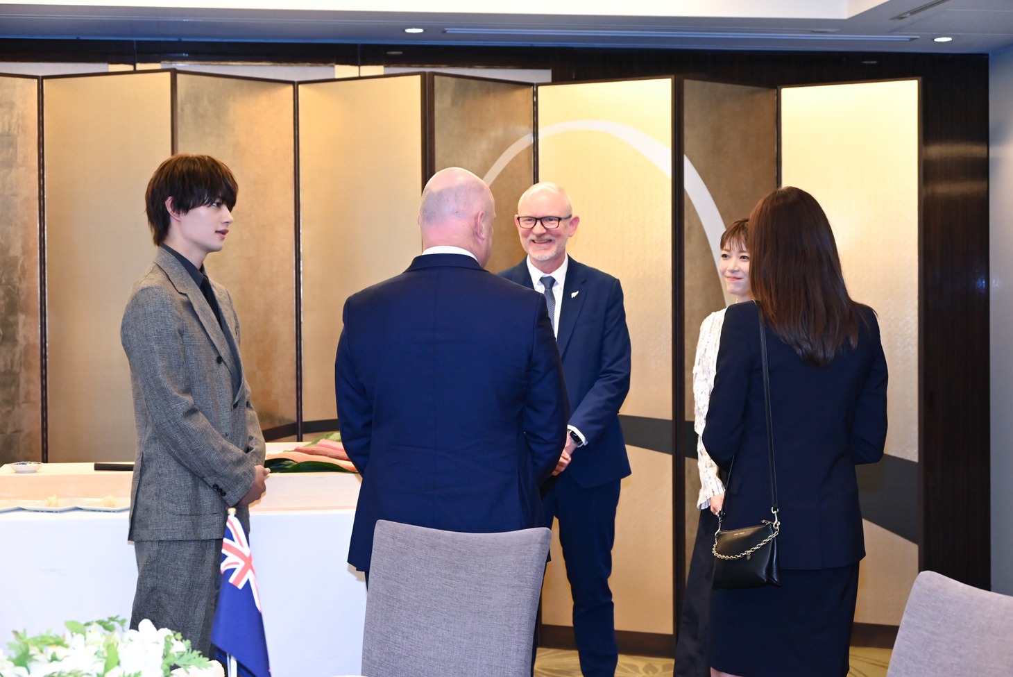 「ニュージーランド政府観光局ラクソン首相来日イベント」の様子。