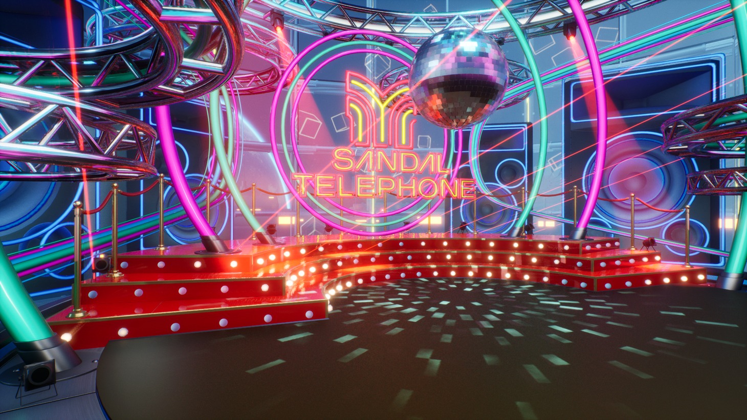 SANDAL TELEPHONE「SHUTDOWN→REBOOT」のパフォーマンスステージ。