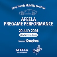 「AFEELA PREGAME PERFORMANCE」告知画像