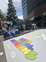 「Spotify x NewJeans "Supernatural" POP-UP EXPERIENCE」の様子。