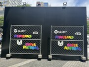 「Spotify x NewJeans "Supernatural" POP-UP EXPERIENCE」の様子。