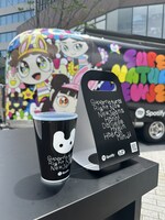 「Spotify x NewJeans "Supernatural" POP-UP EXPERIENCE」の様子。