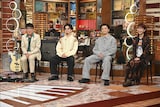左から亀田誠治、新井和輝、KREVA、アイナ・ジ・エンド。(c)テレビ朝日