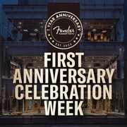 Fender Flagship Tokyo「FIRST ANNIVERSARY CELEBRATION WEEK」ロゴ