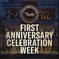 Fender Flagship Tokyo「FIRST ANNIVERSARY CELEBRATION WEEK」ロゴ