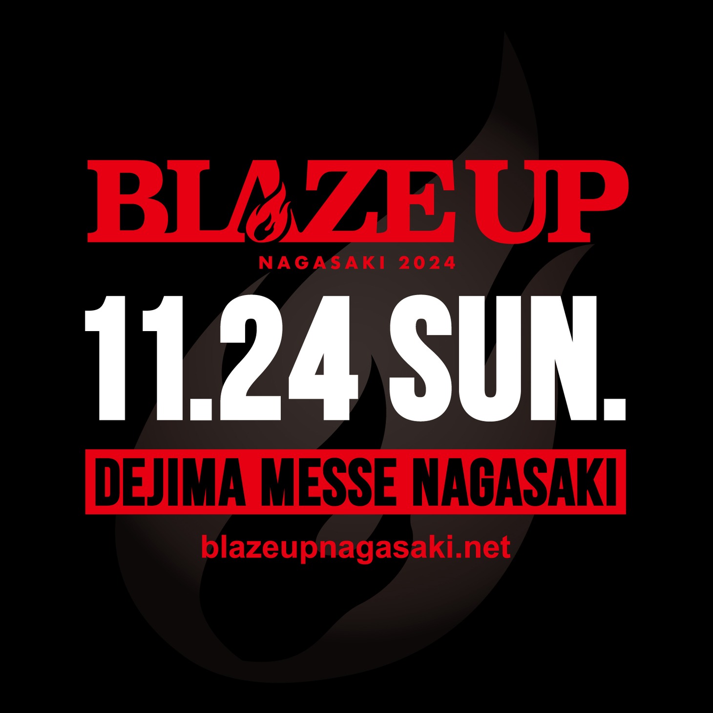 「BLAZE UP NAGASAKI 2024」告知ビジュアル