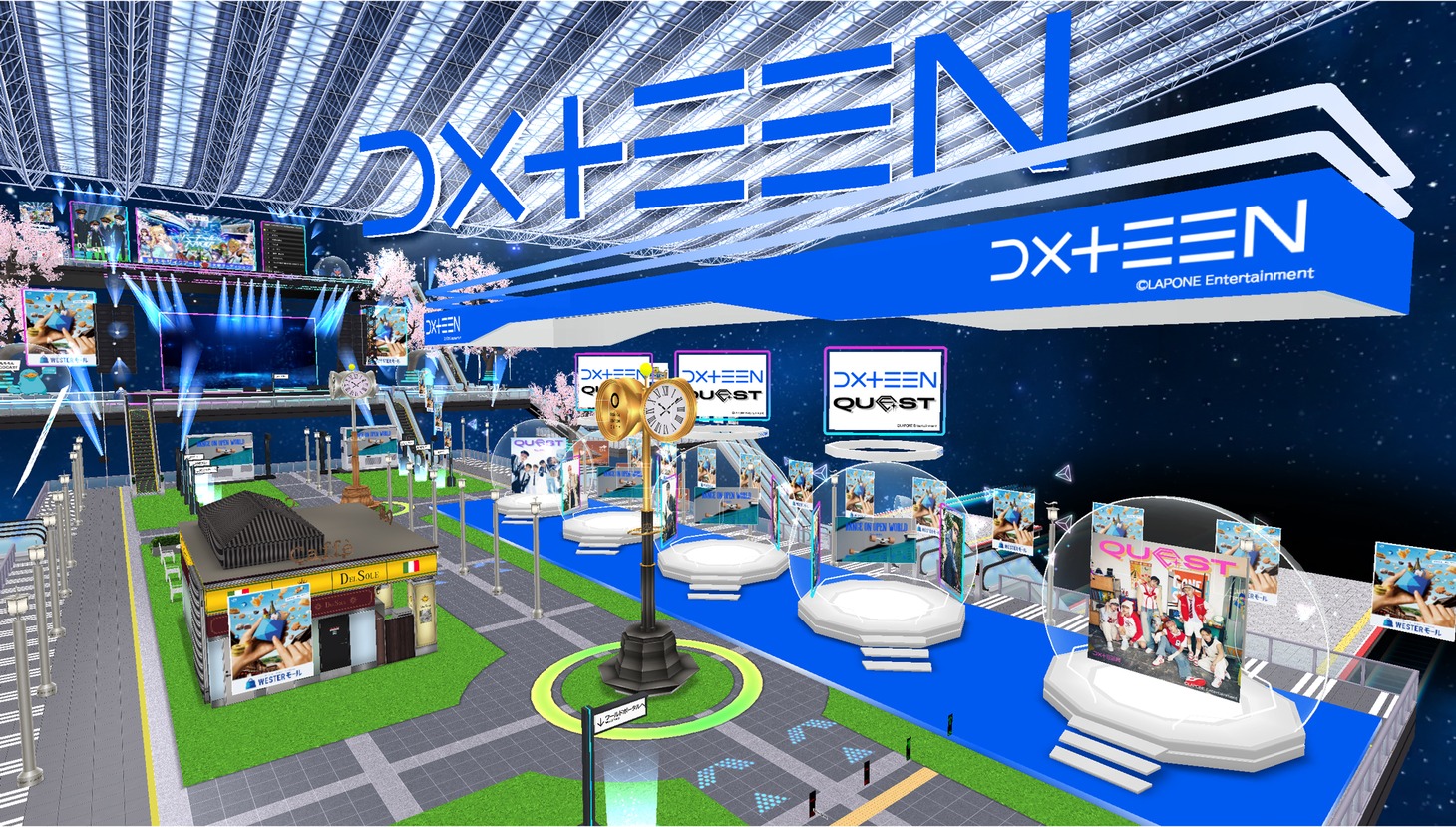 「バーチャル大阪駅3.0」イメージ。(c)LAPONE Entertainment