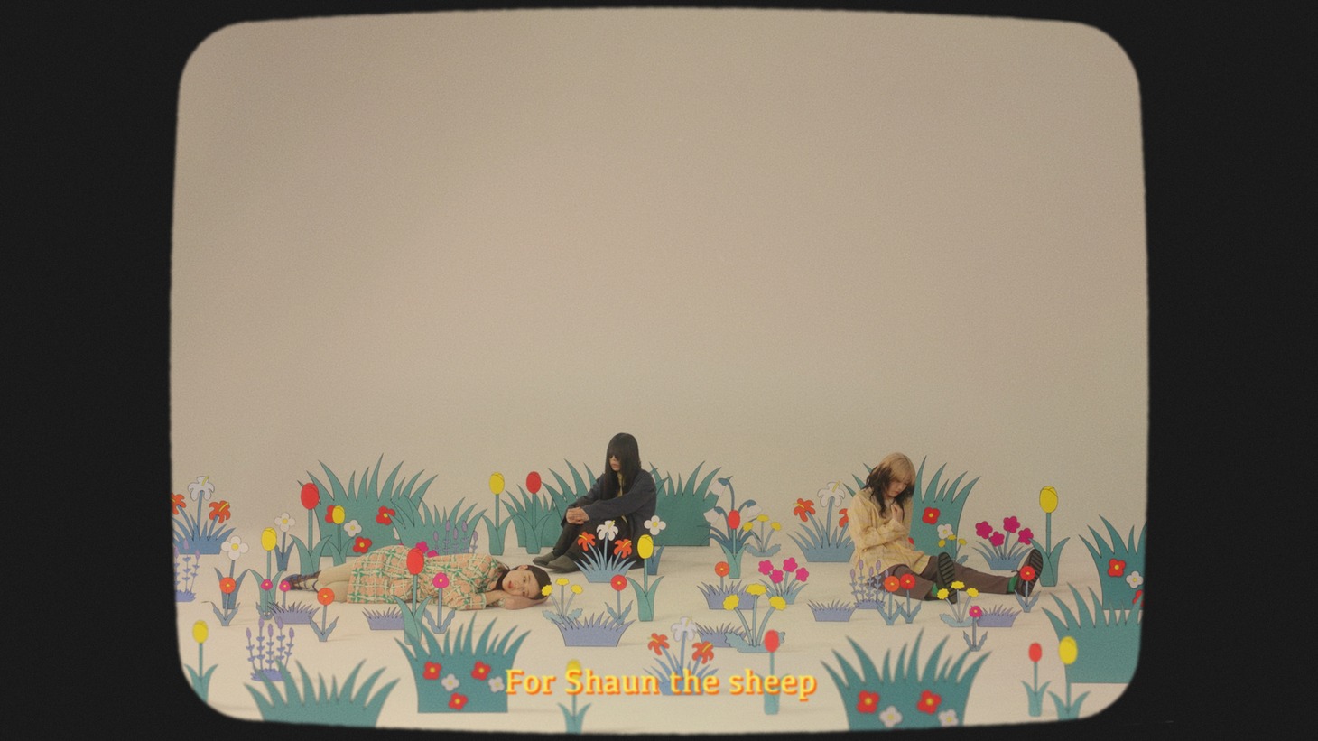 羊文学「ひつじのショーン（Life's a Treat）［English Cover］」MVより。(c)SHAUN THE SHEEP AND SHAUN'S IMAGE ARE ™ AARDMAN ANIMATIONS LTD. 2024