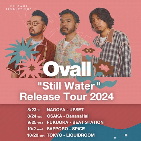 「Ovall "Still Water" Release Tour 2024」告知ビジュアル