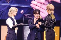 「INI 6TH SINGLE ”THE FRAME” PREMIUM SHOW CASE」の様子。(c)LAPONE Entertainment