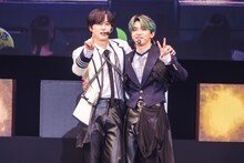 「INI 6TH SINGLE ”THE FRAME” PREMIUM SHOW CASE」の様子。(c)LAPONE Entertainment