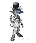 出水ぽすか描き下ろしキャラクター「AKUMU-KUN」。