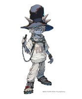 出水ぽすか描き下ろしキャラクター「AKUMU-KUN」。