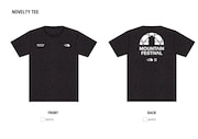 「MOUNTAIN FESTIVAL」ノベルティのTシャツ。