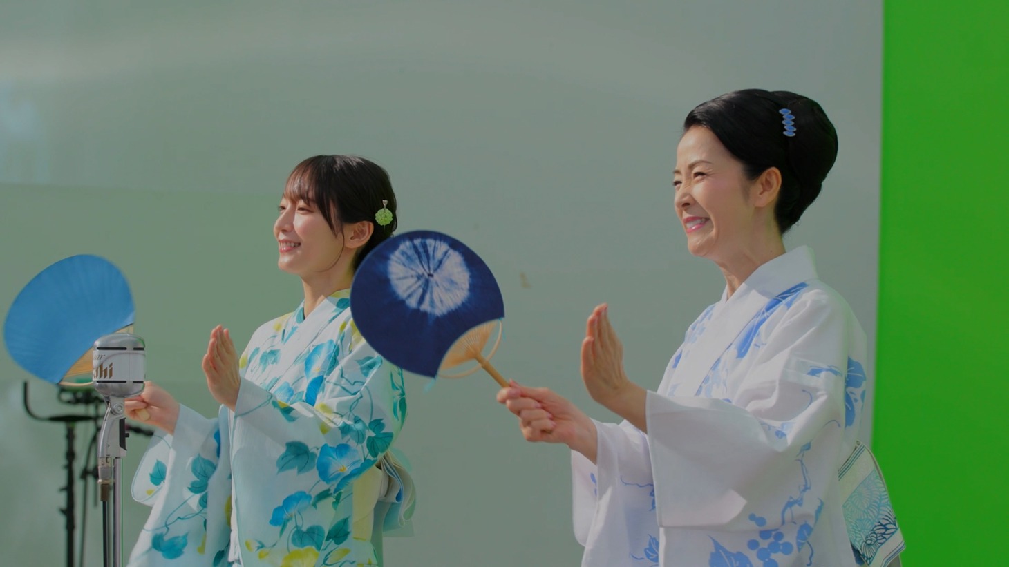 撮影の様子。