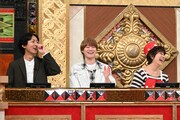 左から(ナインティナイン)、大橋和也(なにわ男子)、平野レミ。 (c)日本テレビ