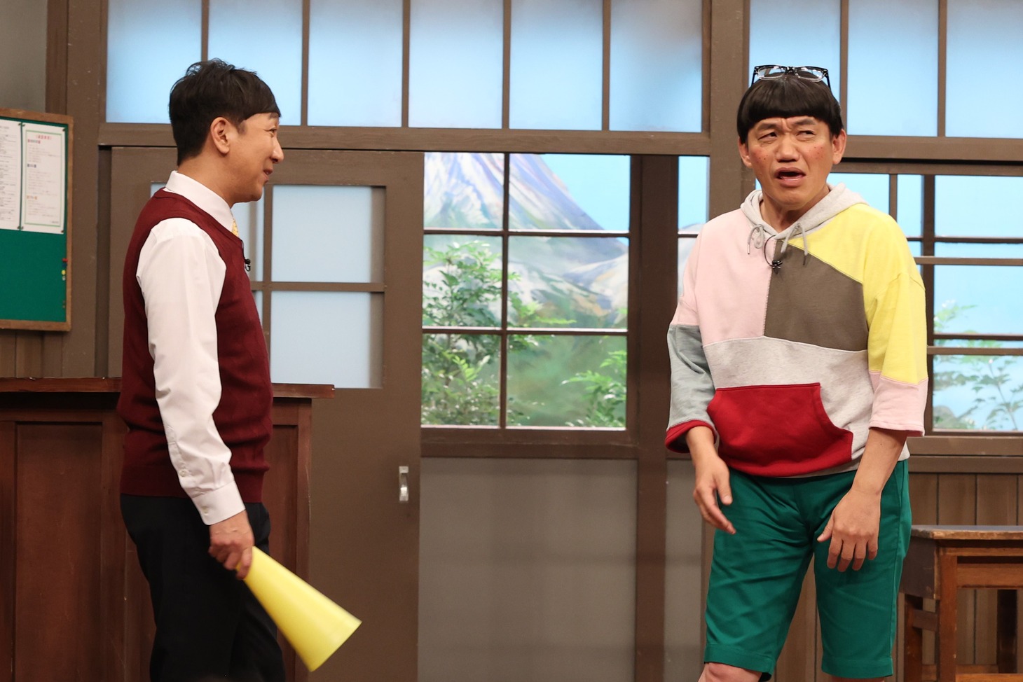フジテレビ「ドリフに大挑戦SP」公開コントの様子。(c)フジテレビ