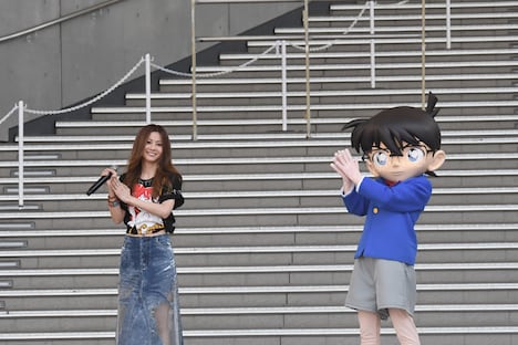 「名探偵コナンランド」開催記念オープニングイベントの様子。(c)青山剛昌／小学館・読売テレビ・TMS 1996