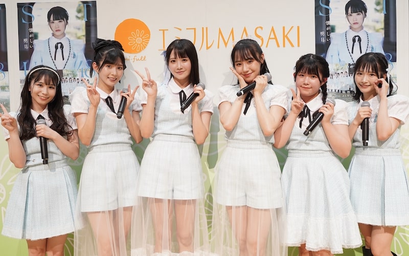 左から岡田あずみ、尾崎世里花、中村舞、兵頭葵、池田裕楽、高雄さやか。(c)STU