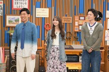 左から森本晋太郎（トンツカタン）、齋藤飛鳥、菅田将暉。 (c)テレビ朝日