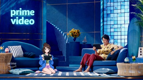 Amazon.co.jp「Prime Video」新CMのワンシーン。