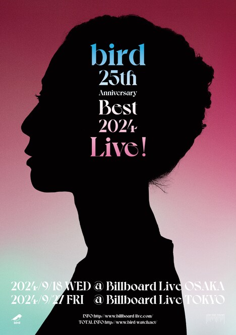 「bird "25th Anniversary Best 2024" Live!」フライヤー